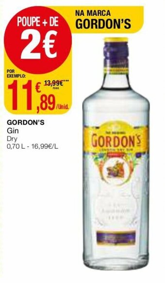 Intermarché Gordon's gin 0.70L promoção