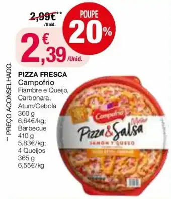 Intermarché Pizza Fresca Campofrio 360g promoção