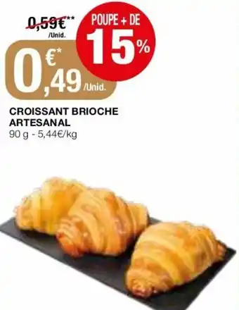 Intermarché Croissant Brioche Artesanal 90g promoção