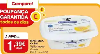 Intermarché Manteiga C/Sal Valformoso 250g promoção