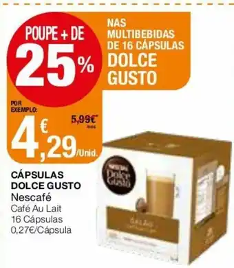 Intermarché Cápsulas Dolce Gusto 16 Cápsulas promoção