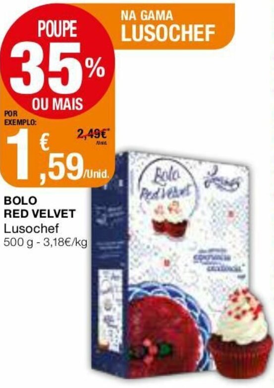 Preparado para Bolo Red Velvet 500g