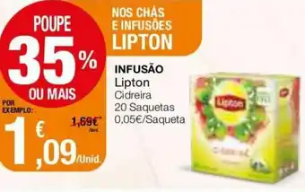 Intermarché Infusão Lipton 20 Saquetas promoção