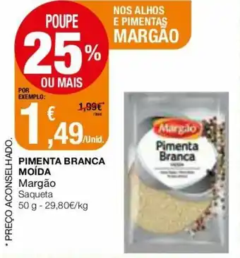 Pimenta Branca Moída Margão 50g
