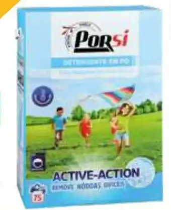 Detergente em Pó P/Máquina de Lavar Roupa PorSi 75 Doses