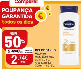 Gel de Banho Vaseline 700ml