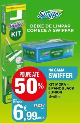 Intermarché Kit Mopa+8 Panos Jack Junior Swiffer promoção