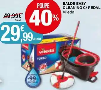 Intermarché Balde Easy Cleaning C/Pedal Vileda promoção