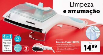Lidl Silvercrest Escova a Vapor 1000W promoção