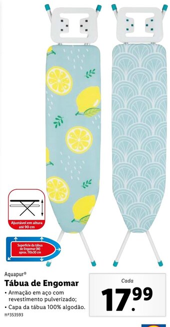 Lidl Tábua de Engomar promoção