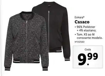 Lidl Casaco XS ao M promoção