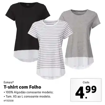 Esmara T-shirt com Folho XS ao L