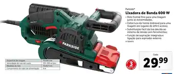 Lidl Parkside Lexadora de Banda 600W promoção