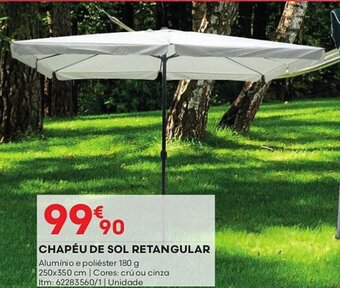 Bricomarché CHAPÉU DE SOL RETANGULAR promoção