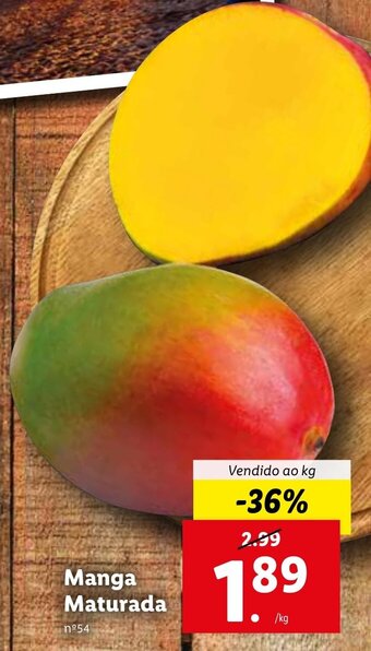 Lidl Manga Maturada promoção