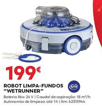 Bricomarché ROBOT LIMPA-FUNDOS "WETRUNNER" promoção