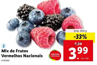 Mix de Frutos Vermelhos Nacionais 400g