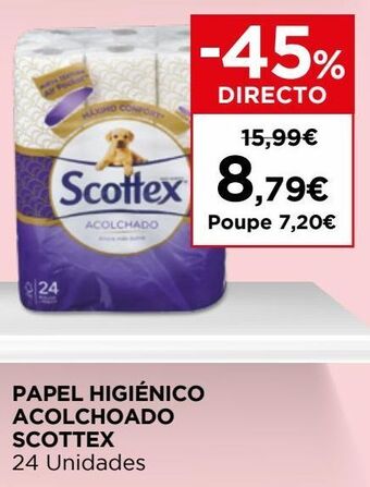 El Corte Inglés Papel higiênico scottex promoção