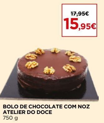 El Corte Inglés Bolo de chocolate atelier do doce promoção