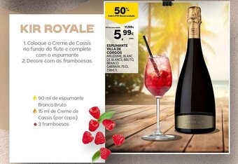 Continente ESPUMANTE VILLA DE CORGOS MILLÉSIME, BLANC DE BLANCS, BRUTO, BRANCO GARRAFA: 75 CL promoção