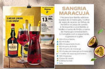 Continente LICOR BEIRAO C/JARRO E COLHER DE SANGRIA GARRAFA: 70 CL promoção