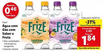 Lidl Frize Água com Gás com Sabor a Fruta 4x250ml promoção