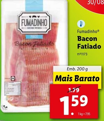 Lidl Fumadinho Bacon Fatiado 200g promoção