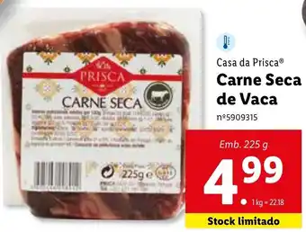Casa de Prisca Carne Seca de Vaca 225g