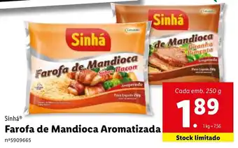 Lidl Sinha Farofa Mandioca Aromatizada 250g promoção