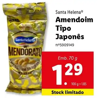 Lidl Santa Helena Amendoim Tipo Japonês 70g promoção