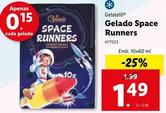 Lidl Gelatelli Gelado Space Runners 10x60ml promoção