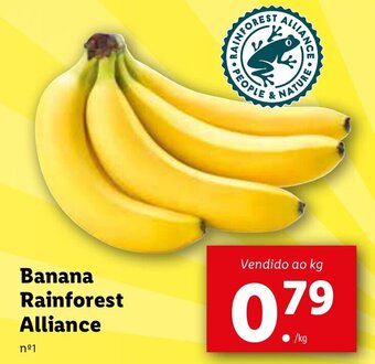 Lidl Banana Rainforest Alliance promoção