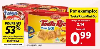 Lidl Cuétara Tosta Rica Mini Go promoção