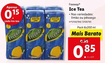 Lidl Freeway Ice Tea 6x200ml promoção