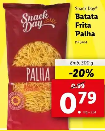 Lidl Snack Day Frita Palha 300g promoção