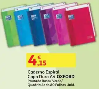 Auchan Caderno Espiral Capa Dura A4 Oxford promoção
