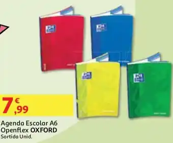 Auchan Agenda Escolar A6 Openflex Oxford promoção