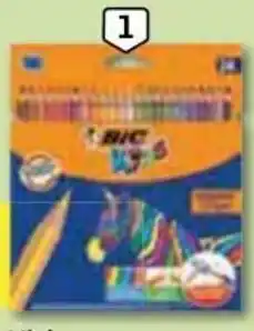 Auchan Lápis de Cor Kids Evolution BIC 24 Unid promoção