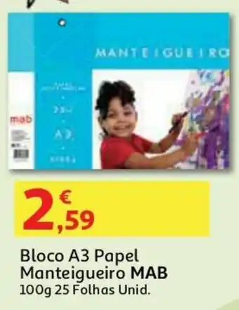 Auchan Bloco A3 Papel Manteiguero MAB 100g promoção