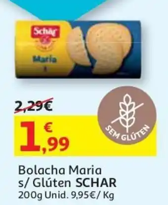 Auchan Bolacha Maria s/Glúten Schar 200g promoção
