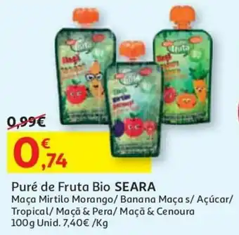 Puré de Fruta Bio Seara 100g