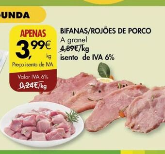 Pingo Doce Bifana promoção