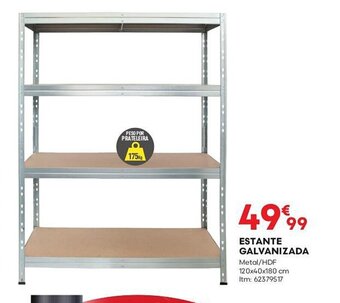 Bricomarché ESTANTE GALVANIZADA promoção