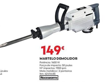Bricomarché MARTELO DEMOLIDOR Potência: 1600 W promoção