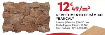 REVESTIMENTO CERÂMICO "BANCAL"