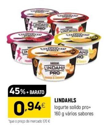 LINDAHLS logurte solido pro+ 160 g vários sabores