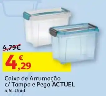 Auchan Caixa de Arrumação c/Tampa e Pega Actuel 4,6L promoção