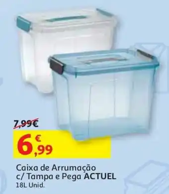Caixa de Arrumação c/Tampa e Pega Actuel 18L