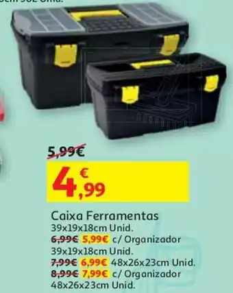 Auchan Caixa Ferramentas 39x19x18cm promoção