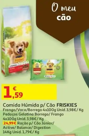 Auchan Comida Húmida p/Cão Friskies 4x100g promoção